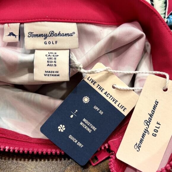 Tommy Bahama Golf Size S Aubrey Dress Sleeveless UPF 50 Tropical Floral Vacation - Picture 7 of 10